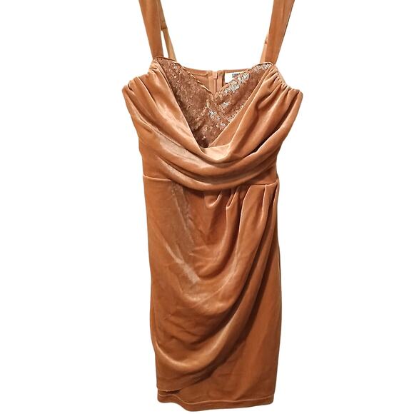 Saint Genies | Velvet | sequin | bustier|  mini dress size 8 UK Size 4 US - Picture 4 of 5